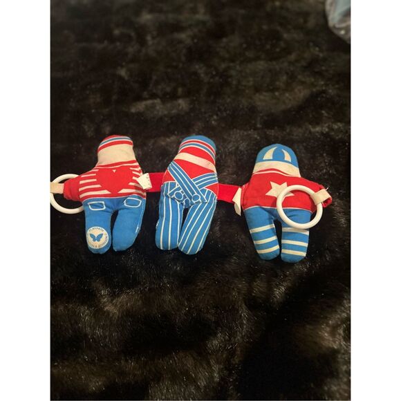 Rare Vintage 1970s Play Path Johnson & Johnson Cloth Three Doll Crib Toy - Picture 5 of 5